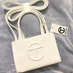 Small White Telfar Shopping Bag